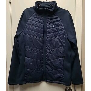 SPYDER Men's Medium Jacket Nova Hybrid Full Zip Navy‎ Size MEDIUM